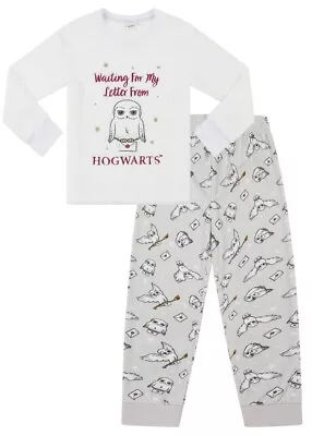 Buy Girls Harry Potter Hedwig Hogwarts Warm Fleece Long Pyjamas • 13.99£
