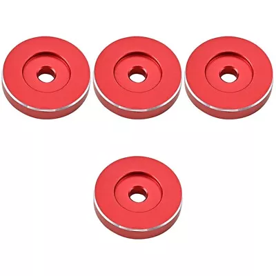 Buy  4 PCS Red Metal Phonograph Adapter Record Player Turntable Parts Accessory • 25.59£