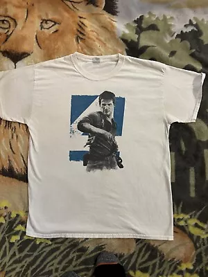 Buy Uncharted 4 A Thief’s End Promo T Shirt Sz Large Ps4 PlayStation Adult White • 22.36£