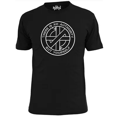 Buy Mens Crass There Is No Authority Punk T Shirt Anarchy • 10.99£