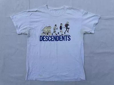 Buy Vtg Descendents Ascent Of Man Shirt Classic 80s Punk Band Distressed Thrashed • 15.56£