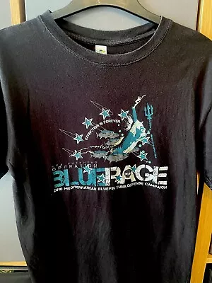 Buy Sea Shepherd Vintage Campaign Blue Rage T  Shirt • 25£