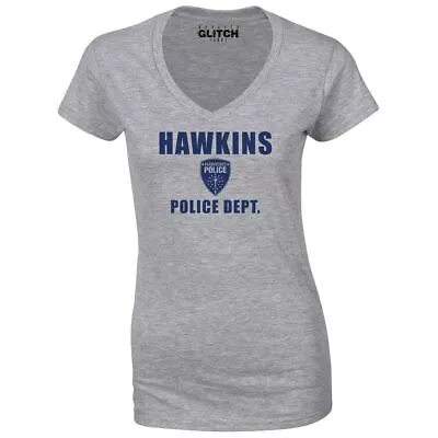 Buy Hawkins Police Department Women's V-Neck T-Shirt Inspired • 12.99£