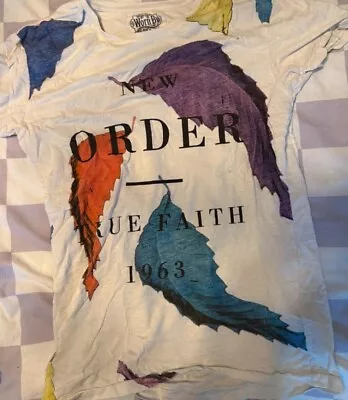 Buy New Order T Shirt True Faith Indie Electro Rock Band Merch Tee Joy Division Sz S • 15.50£