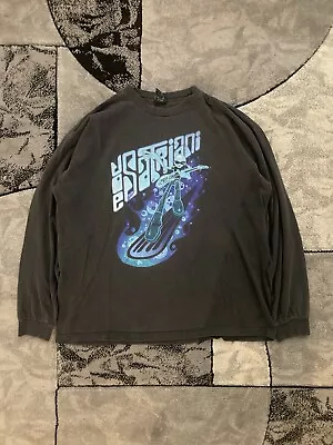 Buy Vintage Joe Satriani Long Sleeve Shirt Mens XL Retro 90s Graphic Print Alien • 23.33£