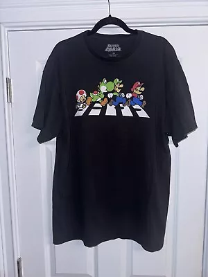 Buy Men’s Super Mario Brothers T-Shirt Size XL Black Yoshi Toad • 23.34£