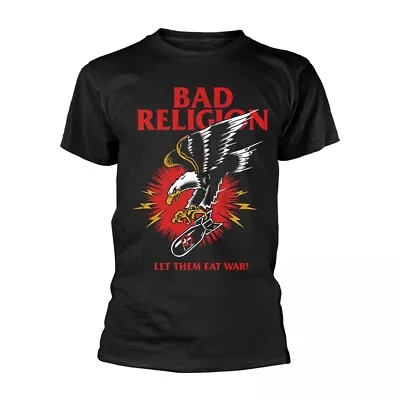 Buy BAD RELIGION BOMBER EAGLE T-Shirt Small BLACK • 20.98£