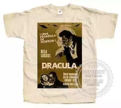 Buy Dracula Bela Lugosi Poster T Shirt Tee Ver5 Natural Vintage All - Best Gift • 20.53£
