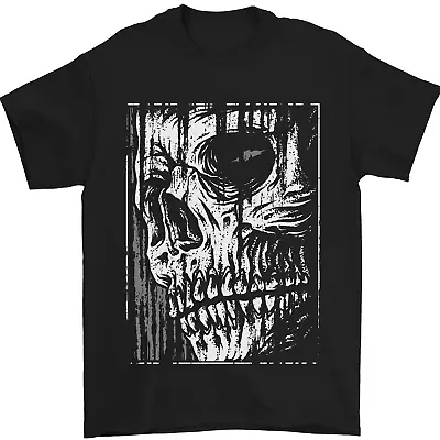 Buy Grim Reaper Skull Gothic Biker Demon Mens T-Shirt 100% Cotton • 8.49£
