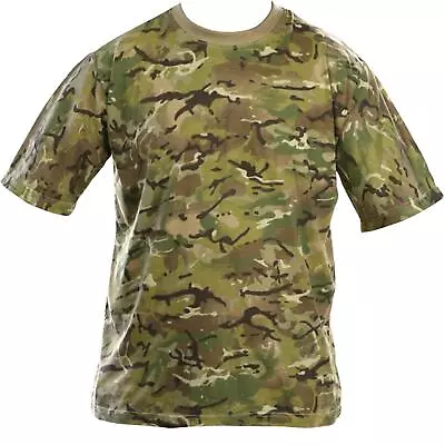 Buy Kombat UK Mens Tactical Army Military Plain Camouflage Crew Neck T Shirt • 8.49£