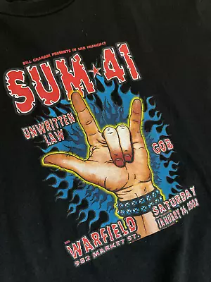Buy Sum 41 Band Music Tour Black T-Shirt Cotton Unisex S-5XL  JK420 • 19.60£