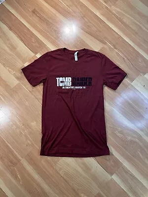 Buy Womens Tomb Raiders T Shirt Small Burgundy Red Tee Tomb Raider Promo • 8.87£