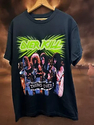 Buy Over Kill Taking Over Men’s Band T-Shirt Black Size L • 18.67£