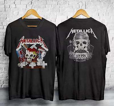 Buy Vintage Metallica Crash Course Music Tour 1980 Unisex T Shirt For Men Women • 24.23£