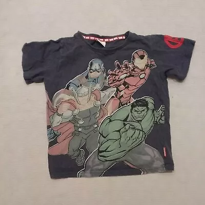 Buy Marvel T-Shirt 9-10 Years Iron Man Thor Captain America Hulk • 5.49£