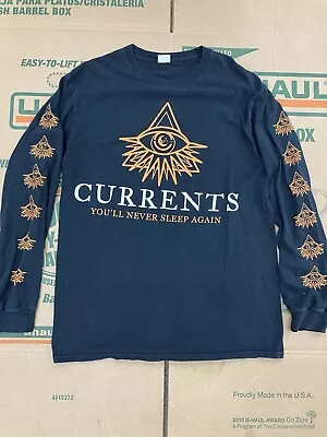 Buy Currents Band T Shirt Metalcore Medium Long Sleeve • 28£