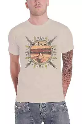 Buy Alice In Chains T Shirt Vintage Dirt Sun Band Logo New Official Mens Natural • 18.95£