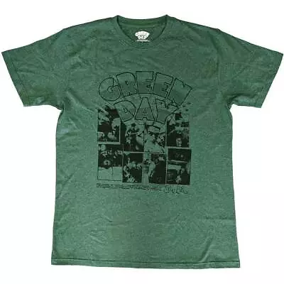 Buy Green Day T Shirt Dookie Frames Band Logo New Official Mens Green • 17.95£