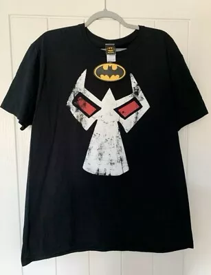 Buy DC Comics Batman Bane Mask Adult XL Black Short Sleeved T-shirt BNWT • 4£