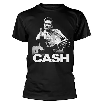Buy Johnny Cash Finger Black T-Shirt NEW OFFICIAL • 15.49£