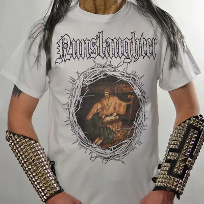 Buy NUNSLAUGHTER Christmassacre WHITE T-Shirt • 28.89£