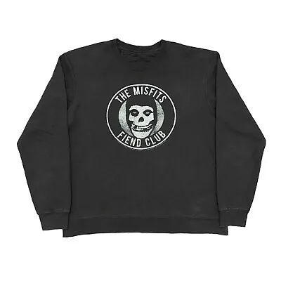 Buy Vintage Misfits Sweatshirt Large Black Punk Rock Band Danzig Ramones Sex Pistols • 60.57£
