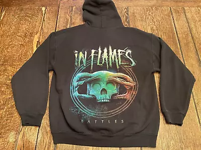 Buy IN FLAMES Battles Adult L Large Pullover Hooded Sweatshirt Hoodie Heavy Metal • 37.34£