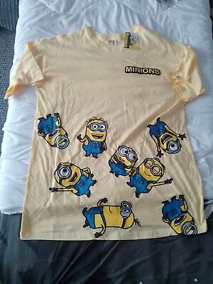 Buy Minions Yellow T-shirt Pyjama Nightdress UK Large Women's New • 10£