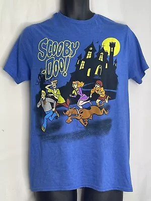Buy Hanna-Barbera Scooby-Doo And The Gang Blue Short Sleeve T-Shirt Size Medium • 6.54£