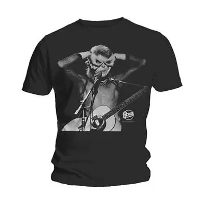 Buy David Bowie Acoustics Official Mens Black Short Sleeve T-Shirt Retro Vintage • 9.95£
