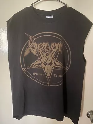 Buy VENOM Vintage Metal Band Shirt Welcome To Hell XL SLEEVELESS RARE • 112.75£