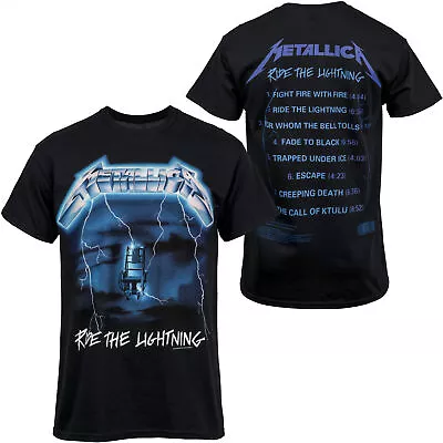 Buy Metallica Ride The Lightning Album T-Shirt Black • 27.06£