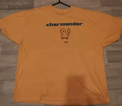 Buy Pokemon Men’s Peach Charmander 004 T Shirt 2XL Charmilion And Charizard Preowned • 17.99£