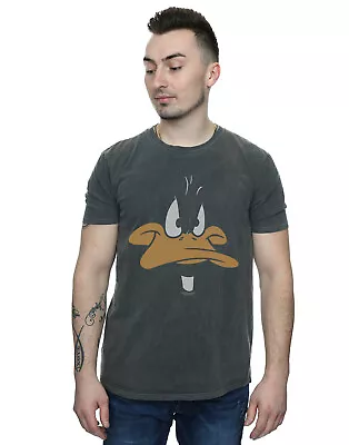 Buy Looney Tunes Men's Daffy Duck Big Face Washed T-Shirt • 19.98£