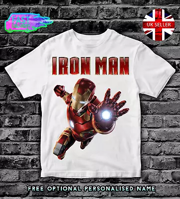 Buy IRON MAN Kids T-Shirt Top Boys Girls T SHIRT TSHIRT • 9.99£