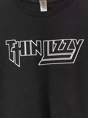 Buy Thin Lizzy T-Shirt Black Short Sleeve 100% Cotton Size XL 48  Chest • 10.39£
