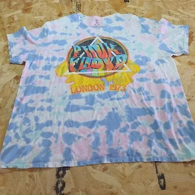 Buy Pink Floyd London 1973 Print T Shirt Tie Dye Extra Large XL Mens Summer • 11.99£