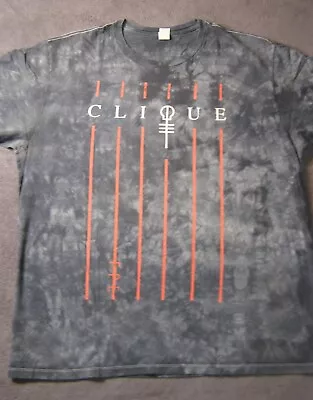 Buy 21 Pilots Clique Concert Tour T-Shirt Gray Tie Dye Size XL • 17.73£