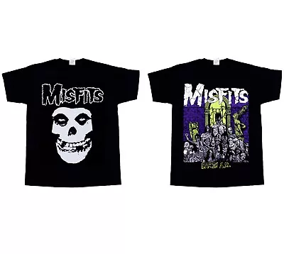 Buy Misfits Skull Earth Ad A.d. Wolfs Blood Danzig New Black T-shirt 345xl • 26.40£