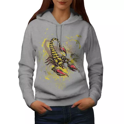 Buy Wellcoda Scorpion Art Wild Insect Womens Hoodie • 31.99£