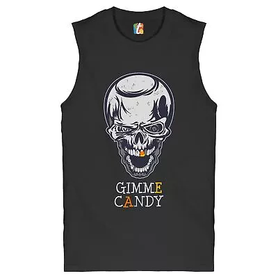 Buy Zombie Rib Cage Muscle Shirt Spooky Halloween All Hallows' Eve Skeleton Men's • 18.59£