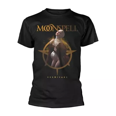 Buy MOONSPELL - HERMITAGE BLACK T-Shirt, Front & Back Print Large • 20.50£