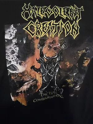 Buy Malevolent Creation The Ten Commandments 91 Death Suffocation Black T-shirt • 46.59£