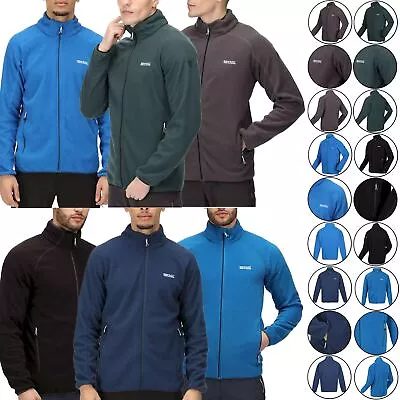 Buy Regatta Mens Hadfield Full Zip Fleece Jacket Zipped Pockets Hiking Stretch • 13.49£