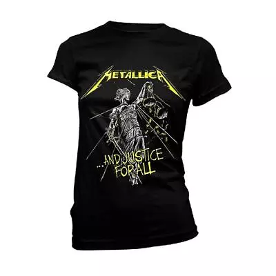 Buy Metallica Womens/Ladies And Justice For All Tracks T-Shirt PH2434 • 20.59£