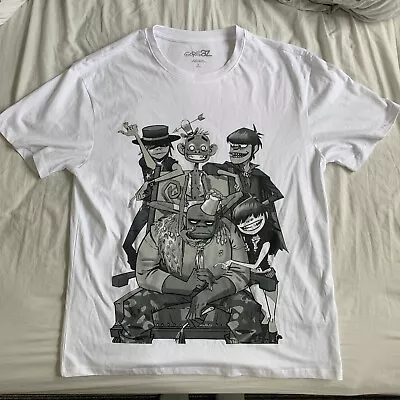 Buy Gorillaz T Shirt White Large  • 4.15£