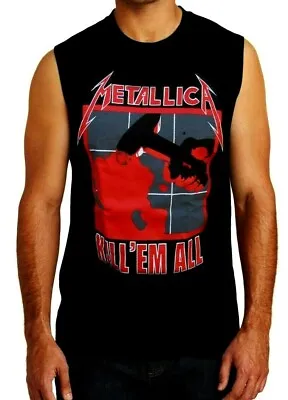 Buy METALLICA KILL'EM ALL ROCK Band Black Muscle Shirt • 12.11£