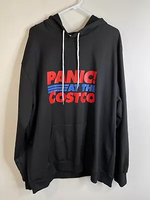 Buy Panic At The Costco Pullover Hoodie Hooded Sweatshirt Size 2XL Black Disco • 13.38£