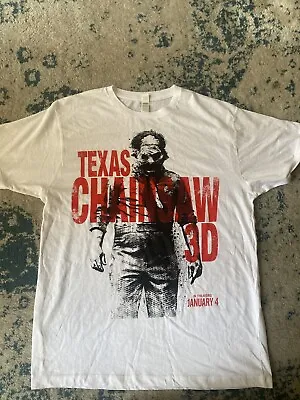 Buy Texas Chainsaw Massacre 3D Movie Promo Shirt Men's Size L • 28£