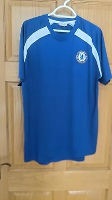 Buy Chelsea FC T-Shirt Mens Large Team Crest Logo Training Top  - Good Condition • 2.99£